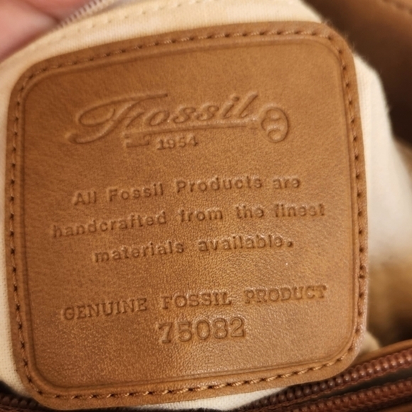 Fossil 1954 Floral Leather & Canvas Shoulder Purse‎ - Picture 6 of 6